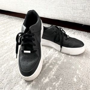 Black Platform Nike Air Force 1